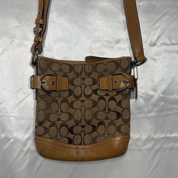 Coach Handbags - Coach Brown Tan Crossbody Bag